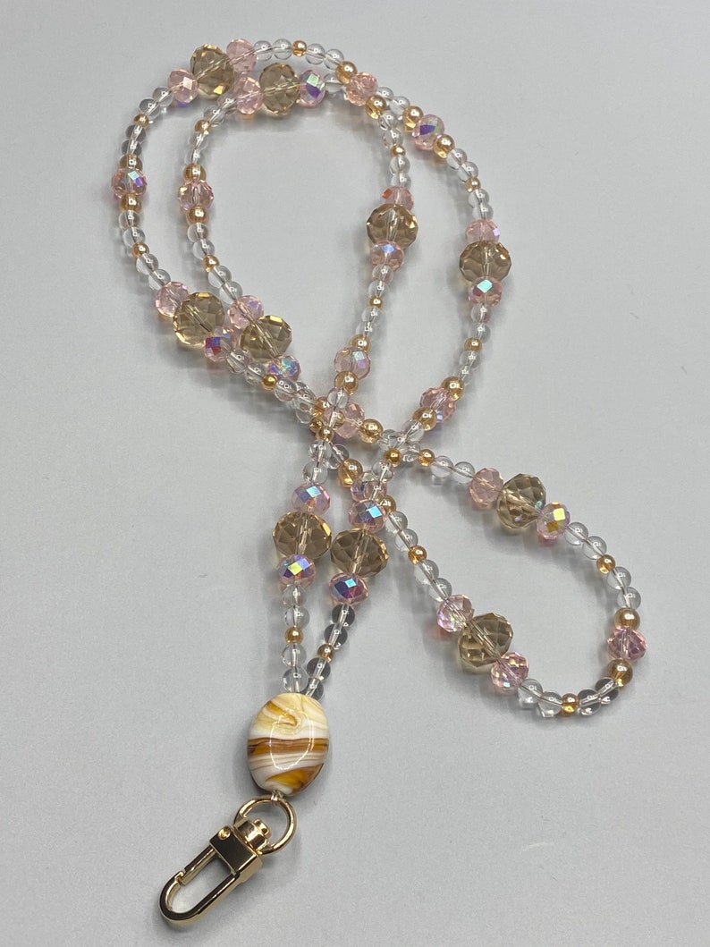 Golden spring lanyard