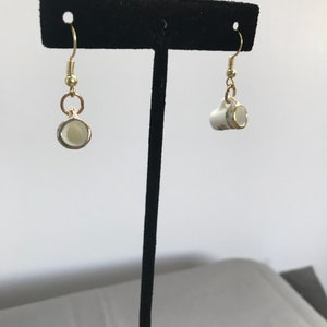 Coffee cup earrings