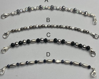 Fancy silver medical bands