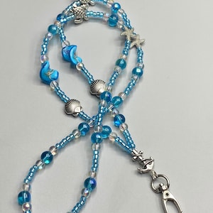Ocean wave lanyard