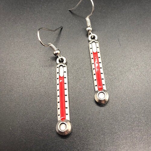 Thermometer Earrings Etsy