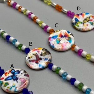 Spring butterfly medical ID band