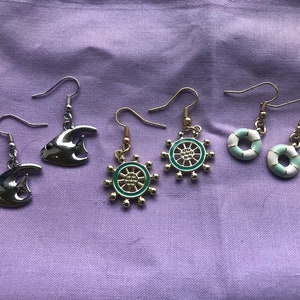 Ocean trio earring set