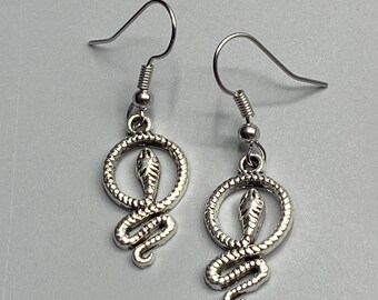 Snake Earrings: Wild Serpent Dangle Earrings
