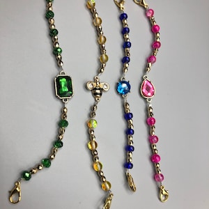 Rhinestone medical alert replacement bracelet