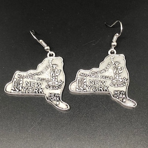 Large NY charm earrings