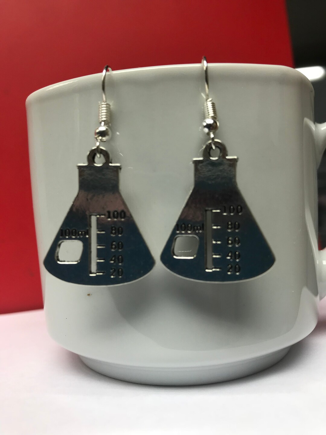 Beaker Charm Earrings Etsy