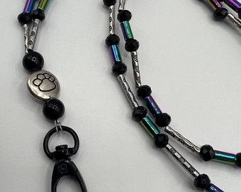Pfötchen Abdruck Perlen Schlüsselband