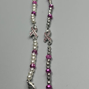 Breast cancer support medical bracelet