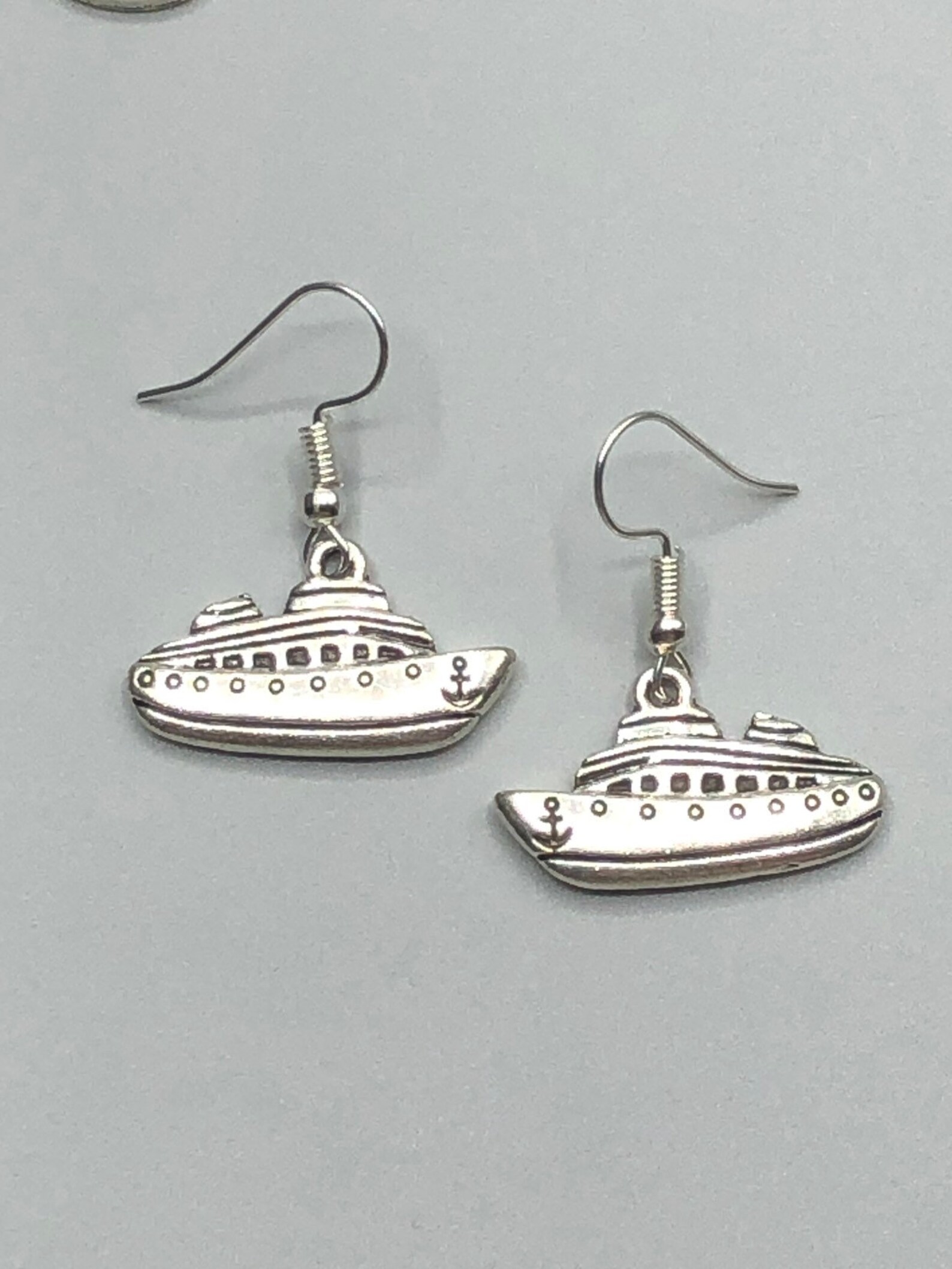 Cruise ship charm earrings Etsy