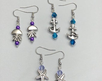 Under the sea dangle earrings