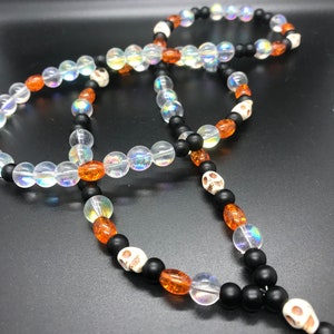 Spooky skull lanyard