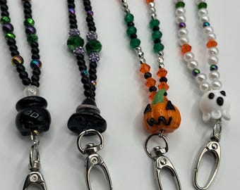 Halloween beaded lanyards