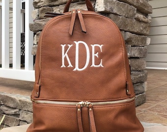 backpack purse with monogram