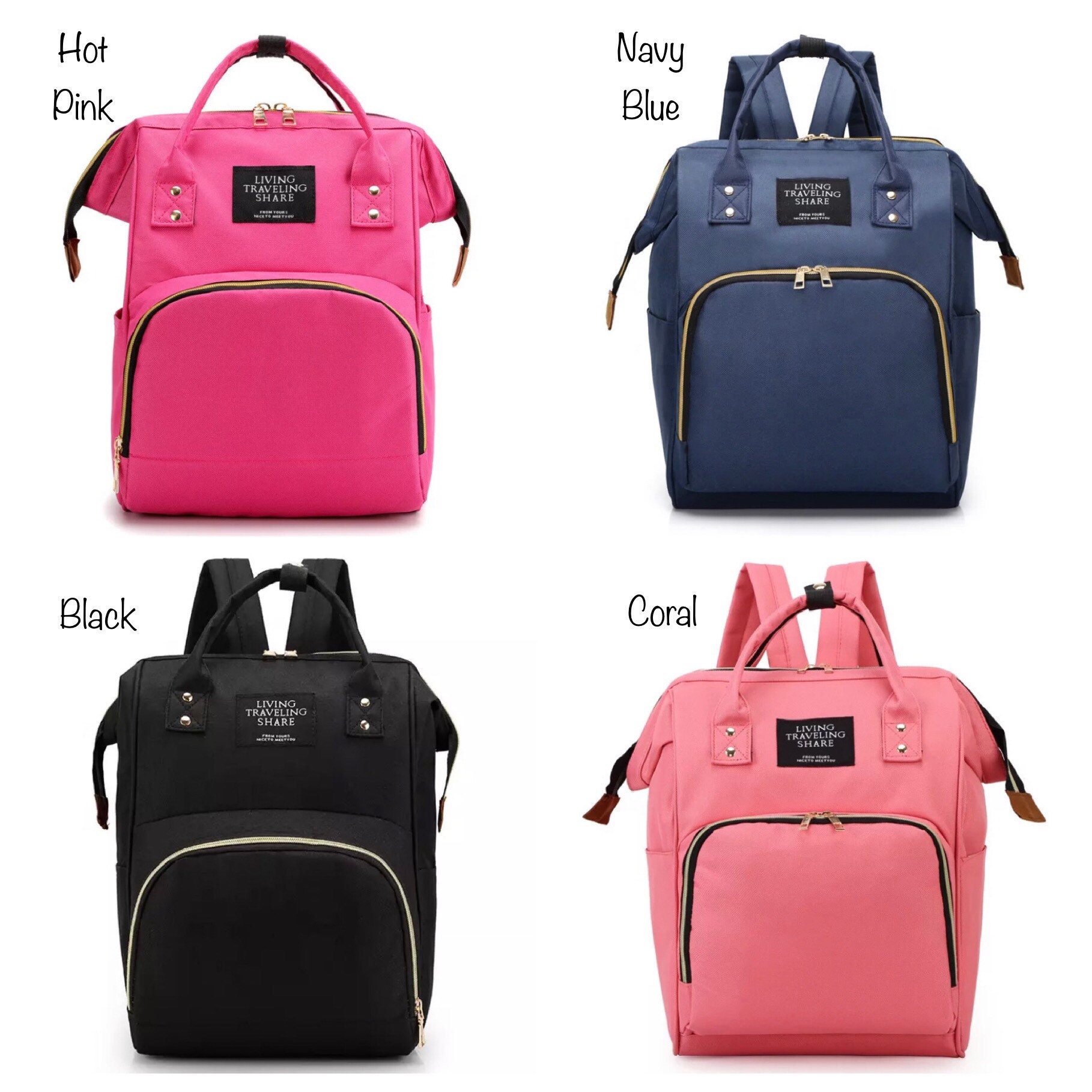 Personalized Diaper Bag Backpack Monogrammed Diaper Bag Etsy