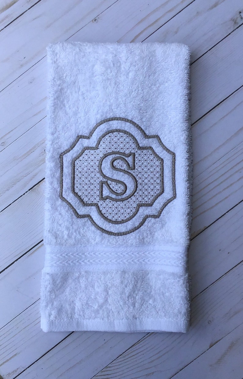 Embroidered Hand Towel Personalized Hand Towel Bathroom Etsy