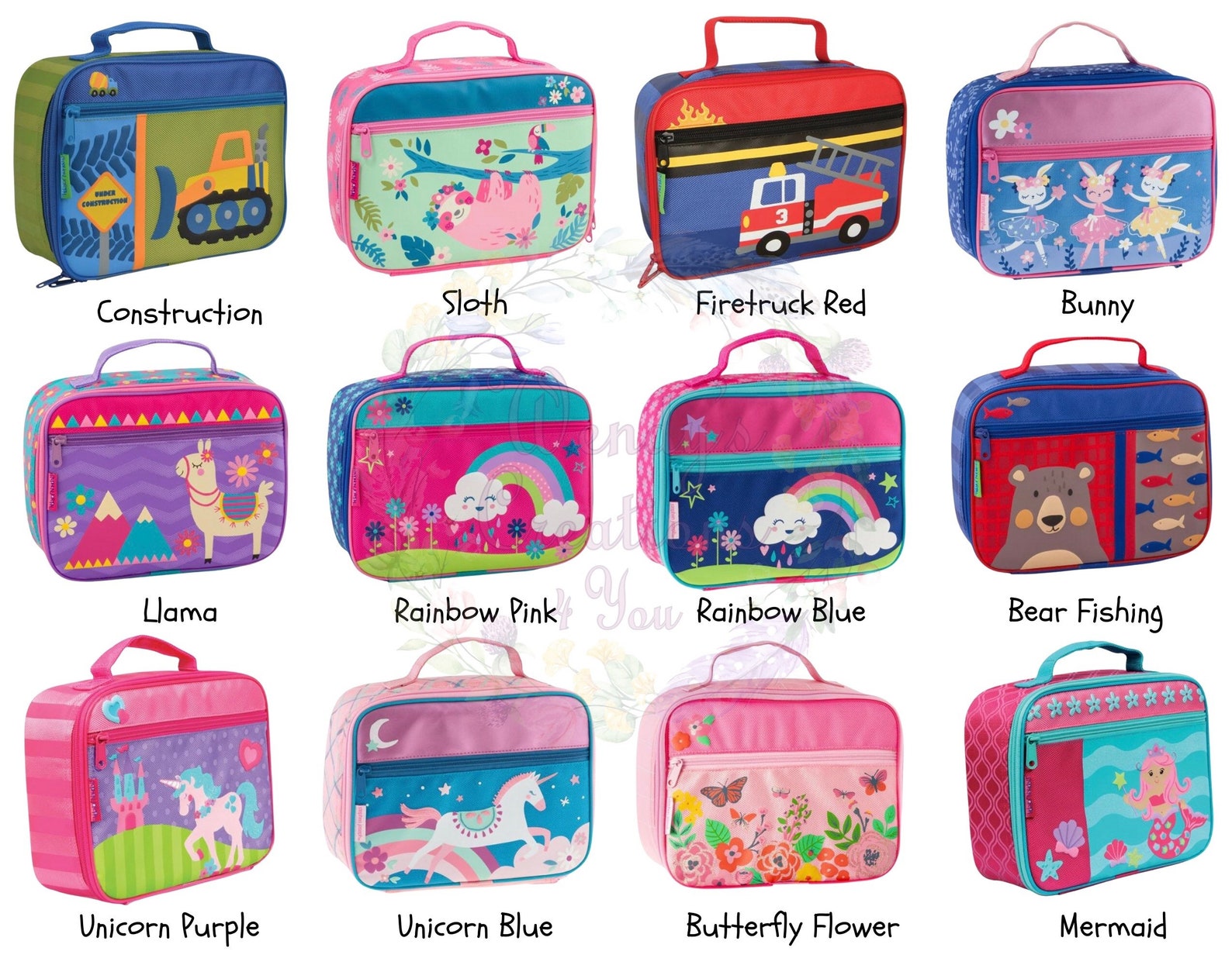 Personalized Insulated Classic Lunch Box Stephen Joseph Etsy