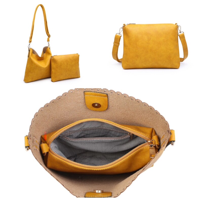 Personalized Eyelet Scallop Bag Monogram Crossbody Bag Etsy