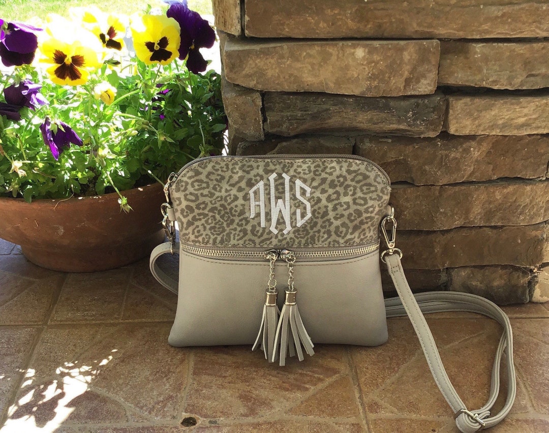 Tara R Monogram Tara Two Tone Crossbody Bag | Monogrammed Crossbody Bag | Personalized ...