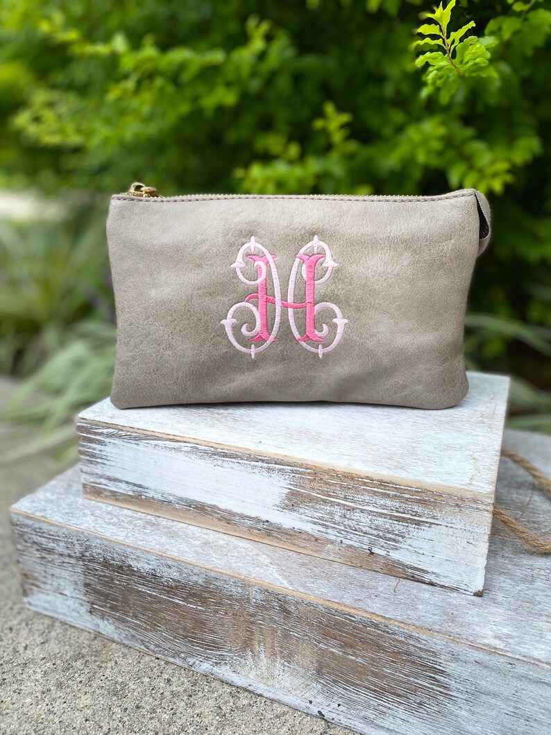 Personalized Crossbody Bag Monogram Wristlet Wallet Etsy