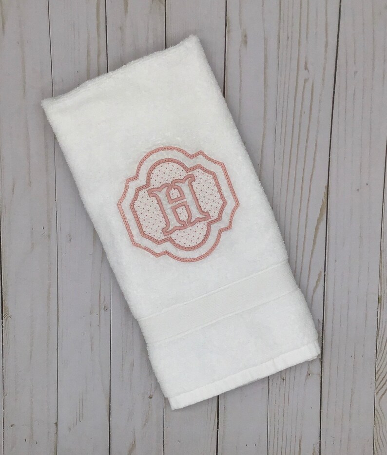 Embroidered Hand Towel Personalized Hand Towel Bathroom Etsy