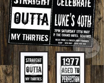 Download Straight outta sign | Etsy