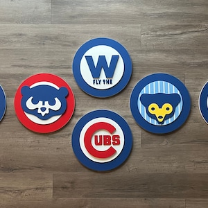 3D Chicago Cubs Wooden Logo, CubNation Series 1 of 6 Collect Them All image 5