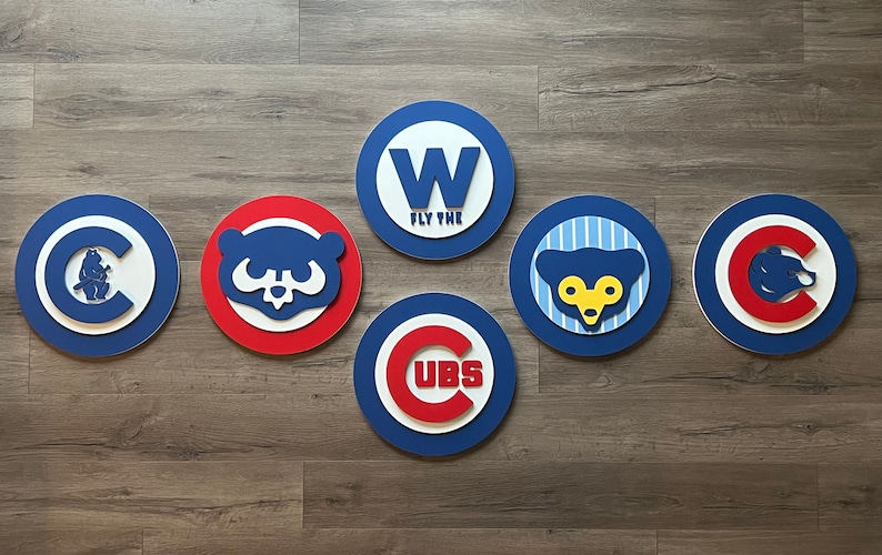 3D Chicago Cubs Wooden Logo, CubNation Series 1 of 6 Collect Them All image 5