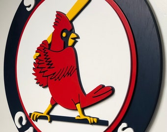 St. Louis Cardinals sluggerbird Wooden Sign 