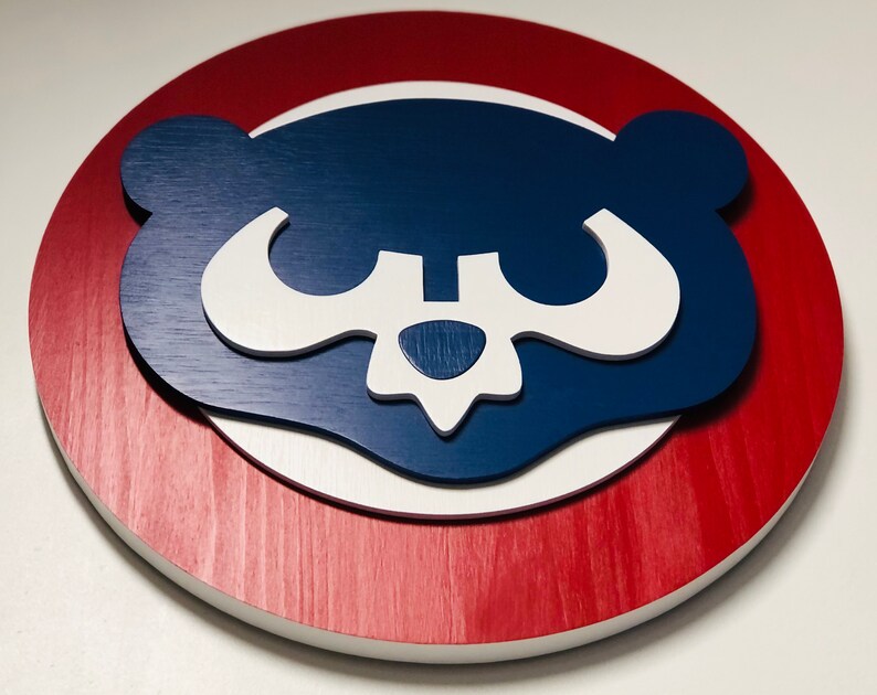 Cubnation Series 2 Of 4 Collect Them All 3d Vintage Chicago Cubs Wooden Logo Signs Home Living Leadcampus Org