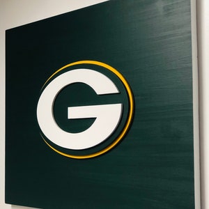 Green Bay Packers Wooden Flag