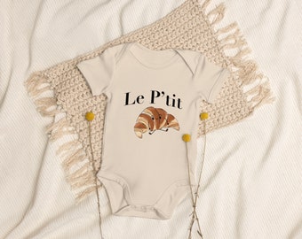 Organic Little Croissant Baby Onesie