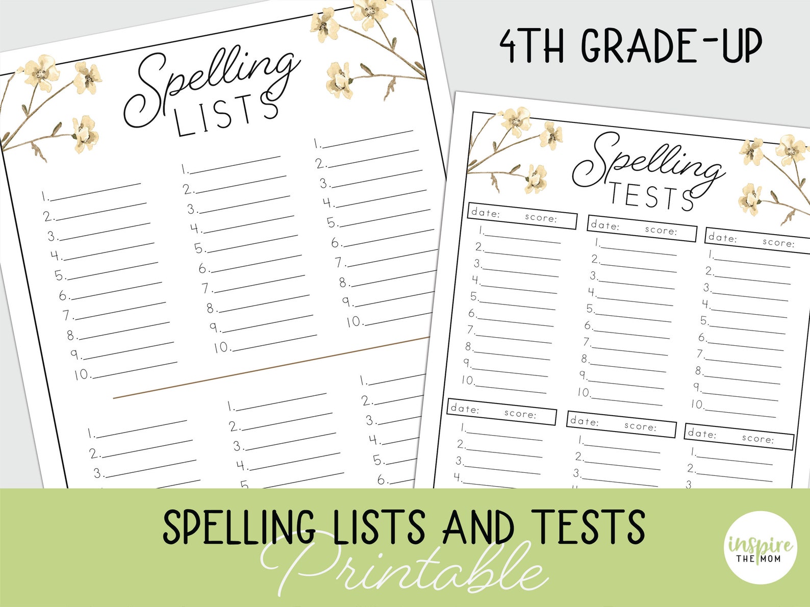 Spelling Lists and Tests, Spelling Tracking Sheets, Homeschool Forms ...