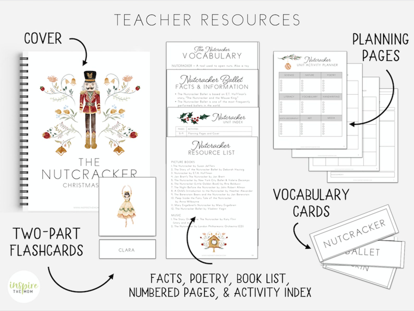 Nutcracker Unit Study Nutcracker Activities Prek4th Grade Etsy