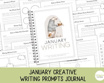 January Writing Prompts for Kids – Winter Journal, Creative Writing Practice & Fun Exercises