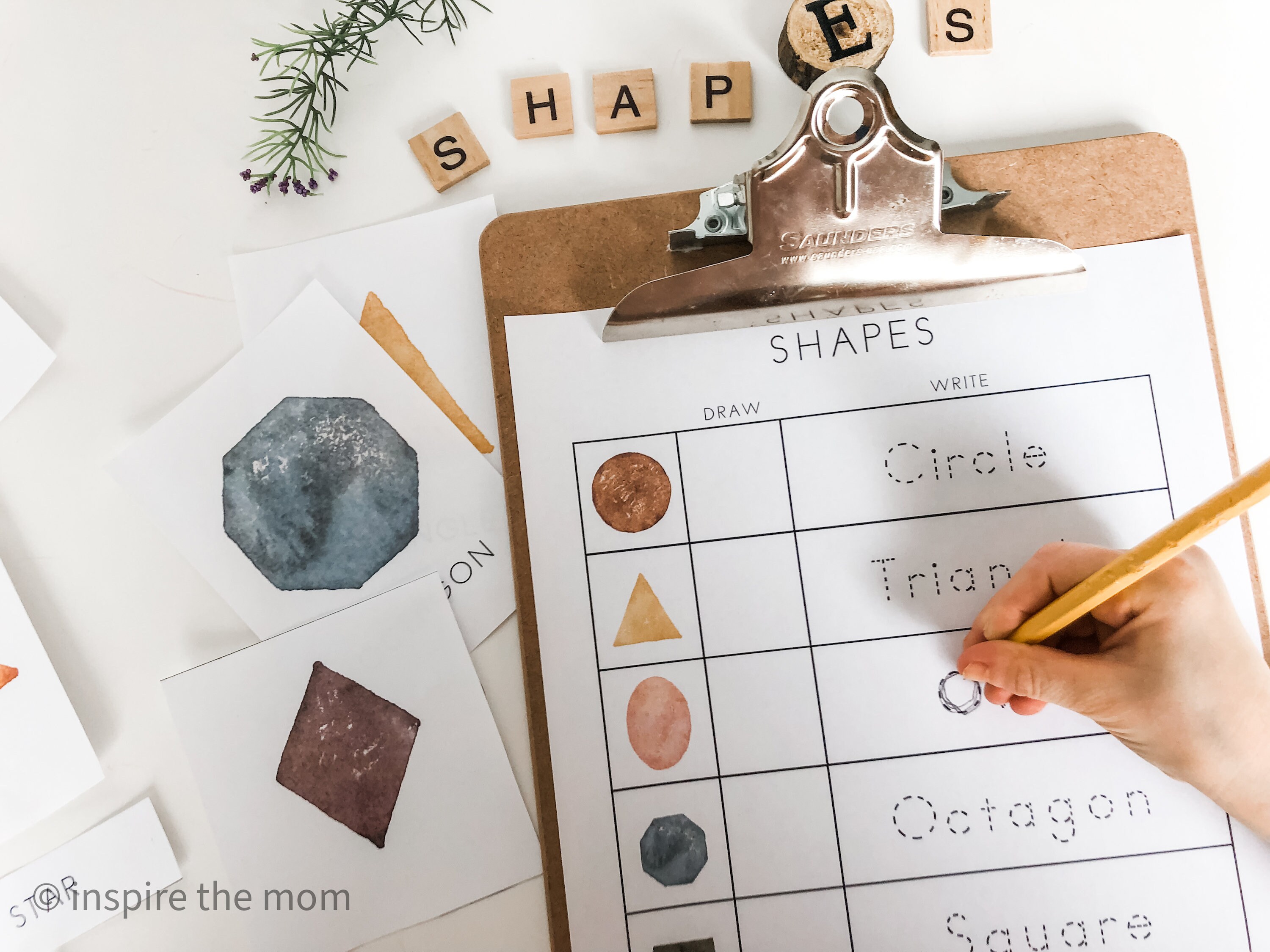 2-D Shape Flashcards, Preschool Shapes, Shapes Flashcards, Montessori ...