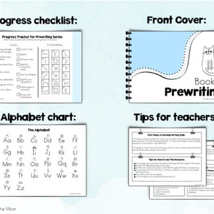 Preschool Prewriting Book 1 prewriting Printable prewriting image 5