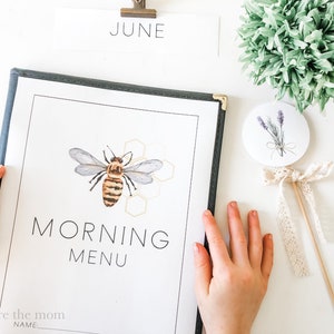 Morning Menu pages for June, Homeschool Printable, Morning Time, Morning Basket, Calendar, Charlotte Mason, Classical, June Morning Menu image 4