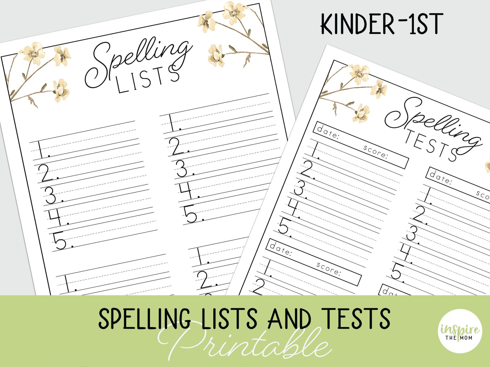 Spelling Lists and Tests, Spelling Tracking Sheets, Homeschool Forms ...