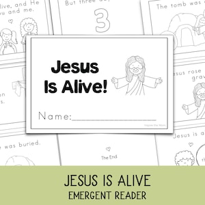 Jesus lever – en framväxande läsning för förskola och dagis | Utskrivbar aktivitet om uppståndelsen