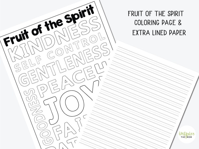Fruit of the Spirit Print Copywork, Homeschool printable, Print handwriting practice, Classical education, Charlotte mason printable, image 3