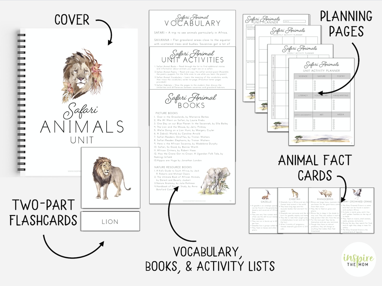 Safari Animals Unit Study for Kids | Prek–2nd Nature | Science ...
