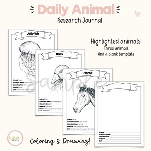 Daily Animal Research Journal | Animal of the Day Workbook | Elementary Science | Classification | Habitats | image 6