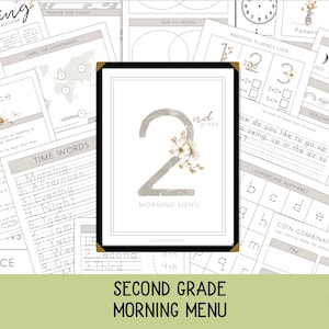 Menu du matin pour la deuxième année | Routine quotidienne sans préparation de 2e année | ELA et mathématiques | Retour à l'école | Revue d'été pour les enfants | Panier Matin |