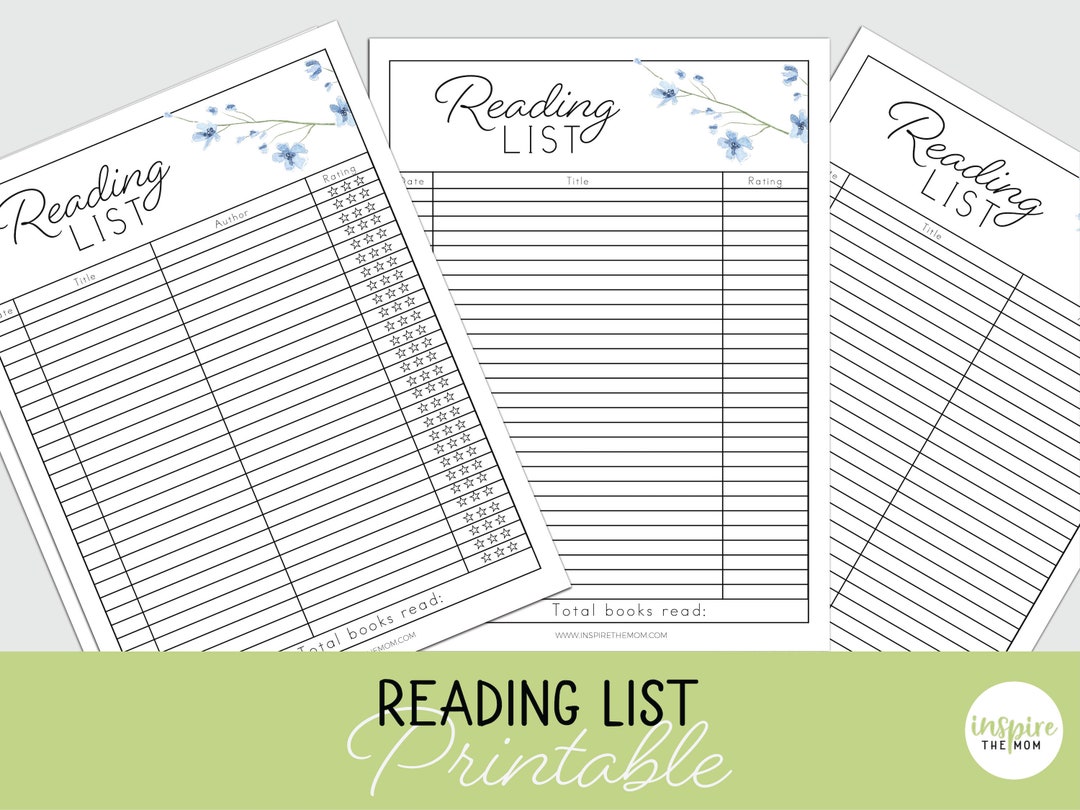 reading-list-reading-record-tracking-sheet-homeschool-printable-reading-log-homeschool-reading-log-homeschool-form-book-list-etsy for Free Printable Reading Record Sheet Reading List, Reading Record Tracking Sheet, Homeschool Printable, Reading Log, Homeschool Reading Log, Homeschool Form, Book List - Etsy for Free Printable Reading Record Sheet