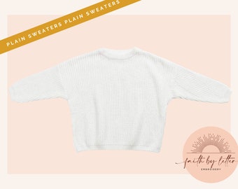 cotton knit oversized children’s sweater