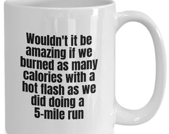 do hot flashes burn calories