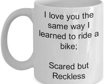 Valentine gift - Bike love - Coffee mug