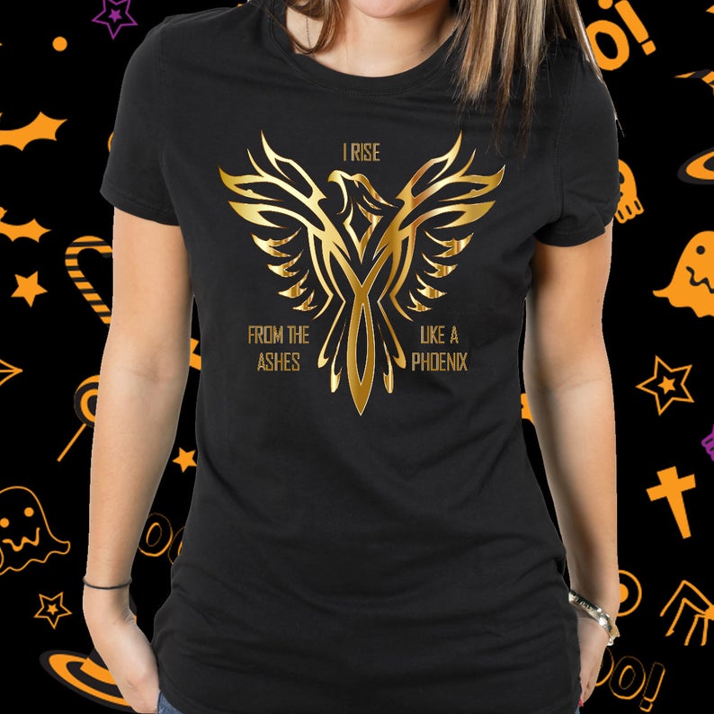 Phoenix Shirt From the Ashes I Rise Phoenix Bird Shirt Etsy