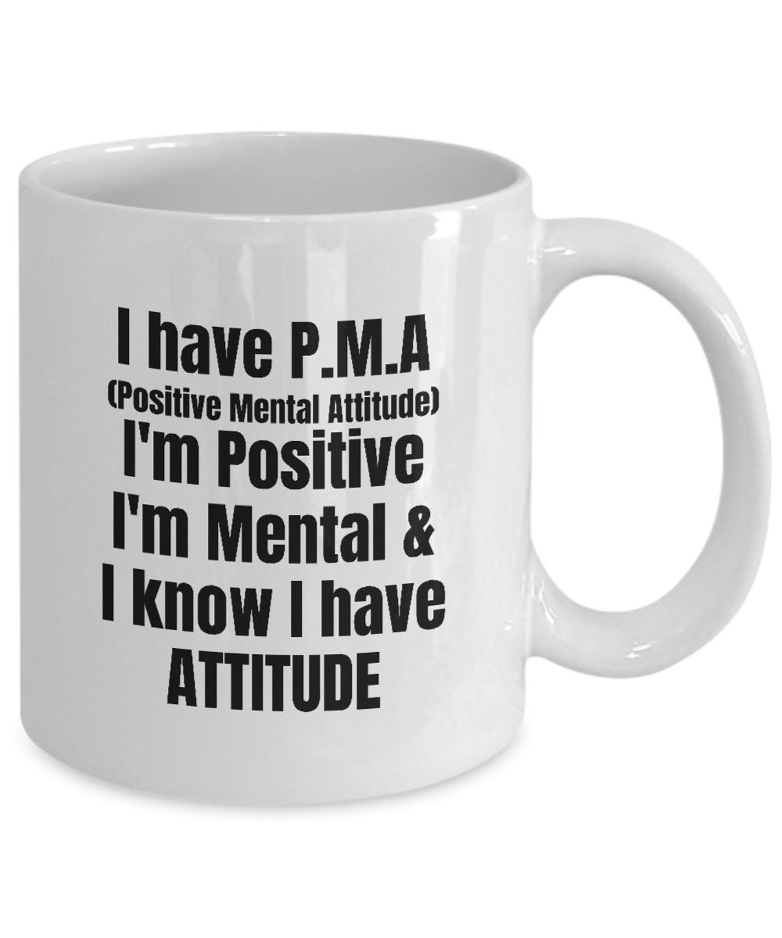Funny Menopause Gifts for Her Positive Mental Attitude Coffee Mug Tea
